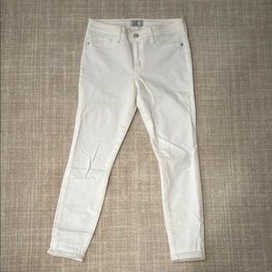 Abercrombie & Fitch White Denim Skinny Jeans